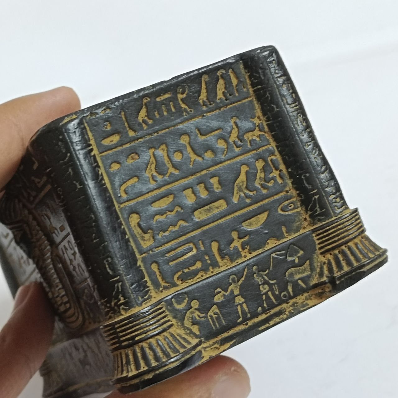 Handmade Antique Egyptian Sarcophagus Box, Vintage Pharaonic Style Size ONE SIZE - 4 Thumbnail