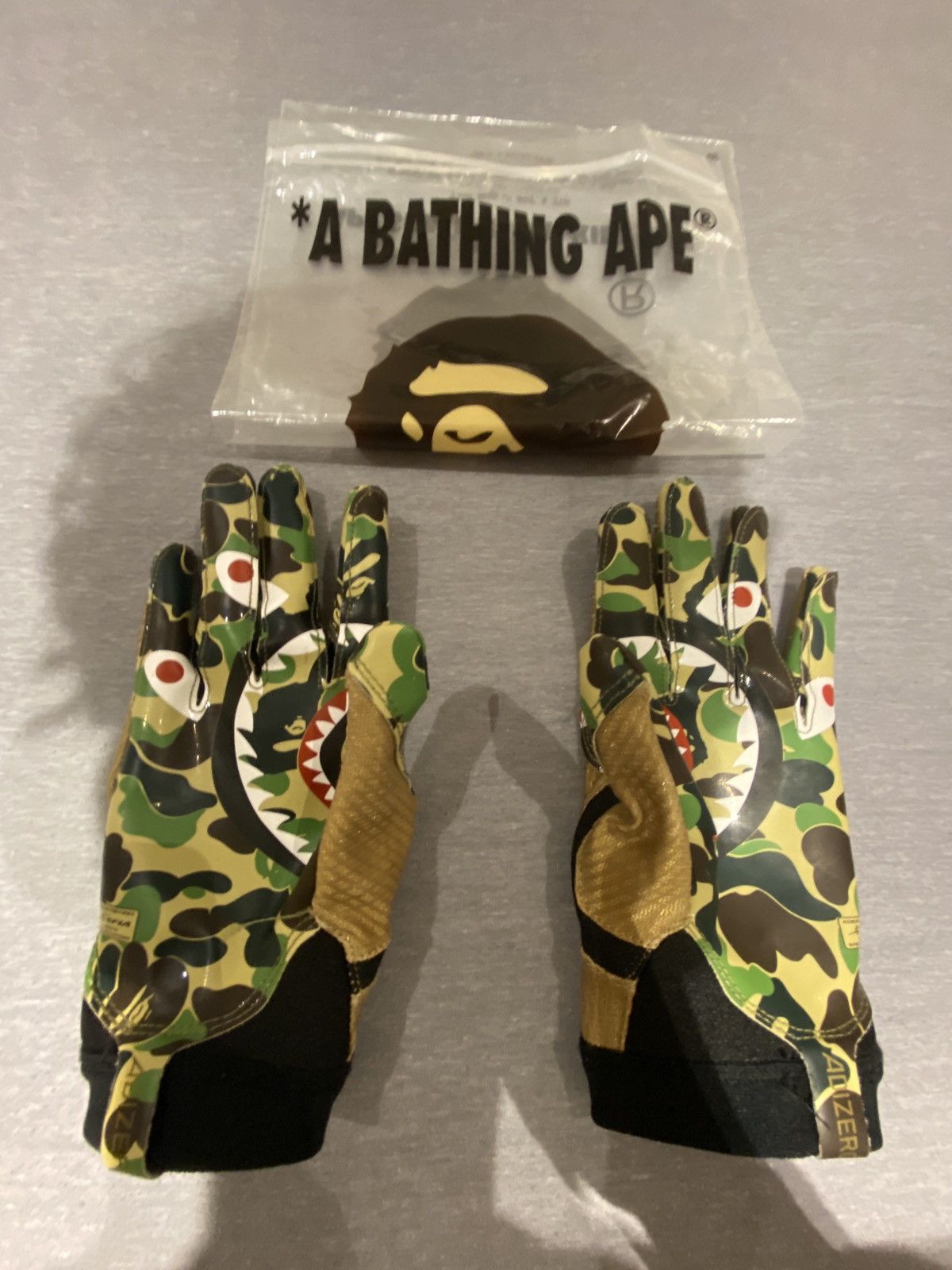 Bape x adidas hot sale adizero 8.0 gloves green