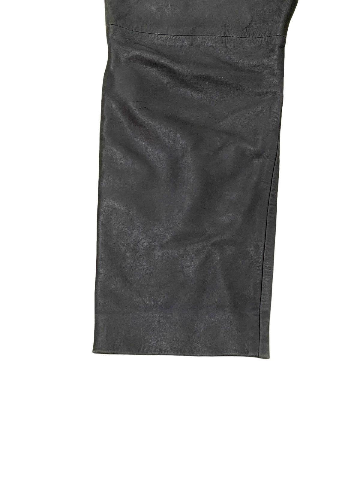 Le Grande Bleu (L.G.B.) Leather Pant Unknown Vtg Japan Baggy Tapered 8🟦7 Size US 32 / EU 48 - 5 Thumbnail
