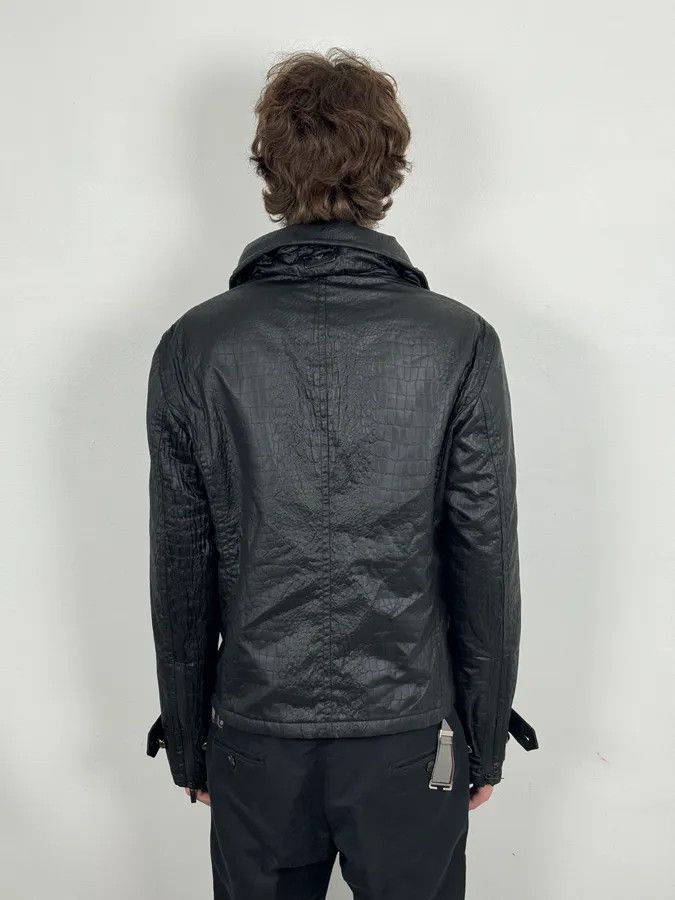Emporio Armani FW2007 Emporio Armani Offcier Black Crocodile Effect Jacket Size US M / EU 48-50 / 2 - 3 Thumbnail