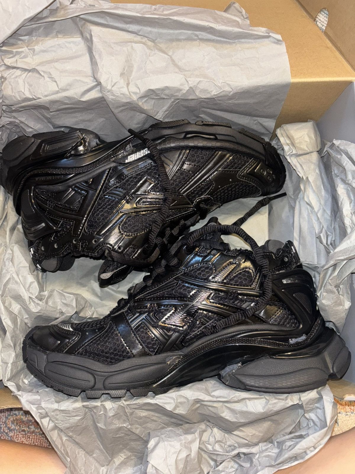 Balenciaga Runner Sneaker in matte black mesh and nylon Size US 10 / EU 43 - 1 Thumbnail