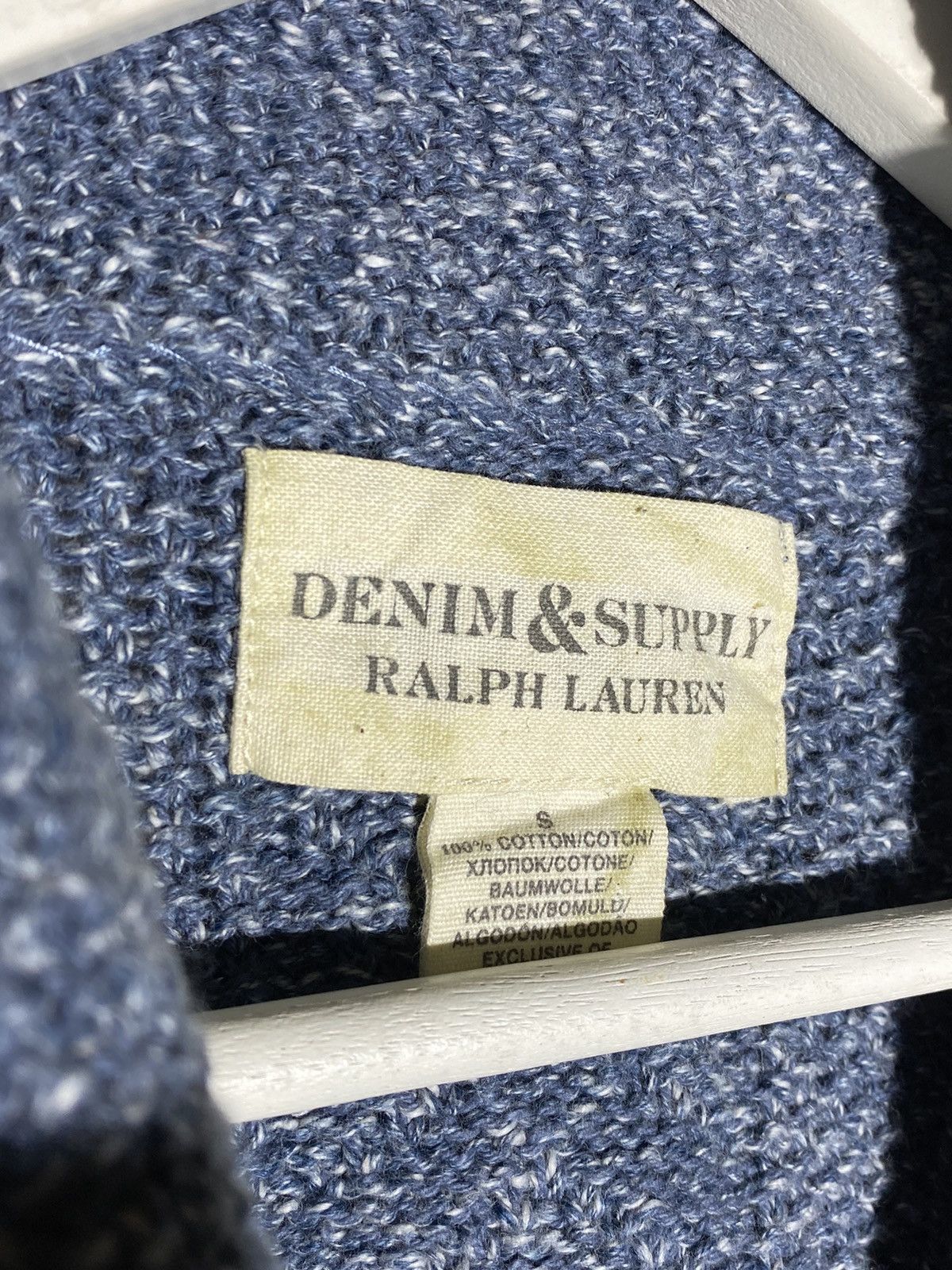Vintage Ralph Lauren Denim & Supply Cable Knit Men’s Cardigan Size US S / EU 44-46 / 1 - 14 Thumbnail
