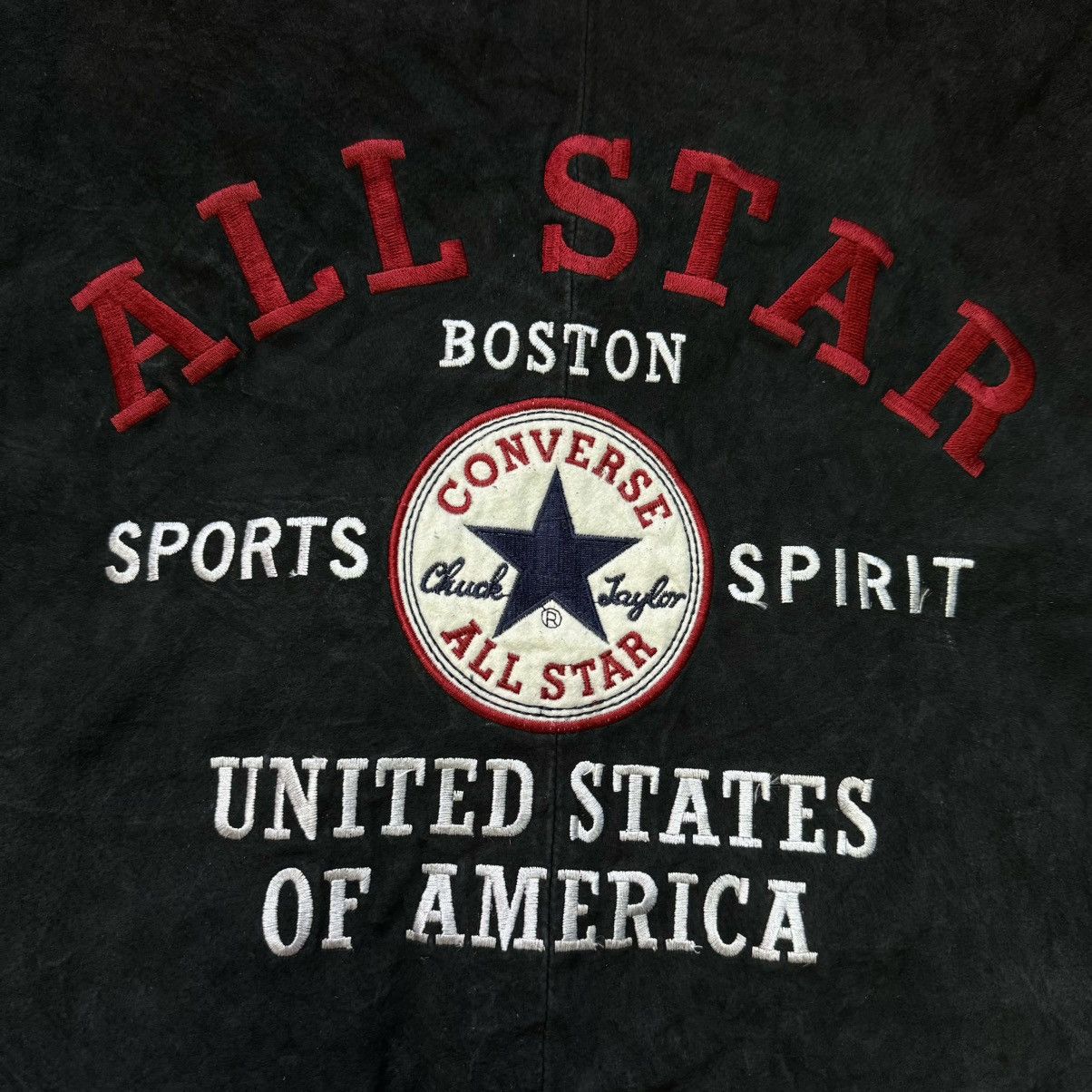 Converse × Vintage Vintage Converse All Star Boston Sport USA Varsity Jacket Size US L / EU 52-54 / 3 - 10 Thumbnail