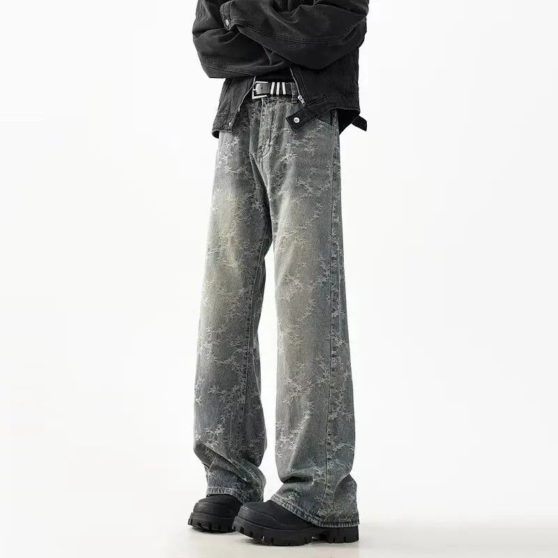 Japanese Brand × Jean Retro straight casual jacquard jeans Size US 32 / EU 48 - 1 Thumbnail