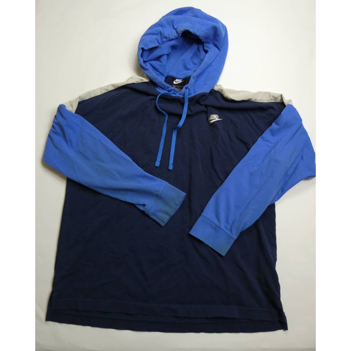 Nike Nike ~ Swoosh Colorblock Hoodie ~ Blue Size large Size US L / EU 52-54 / 3 - 1 Thumbnail