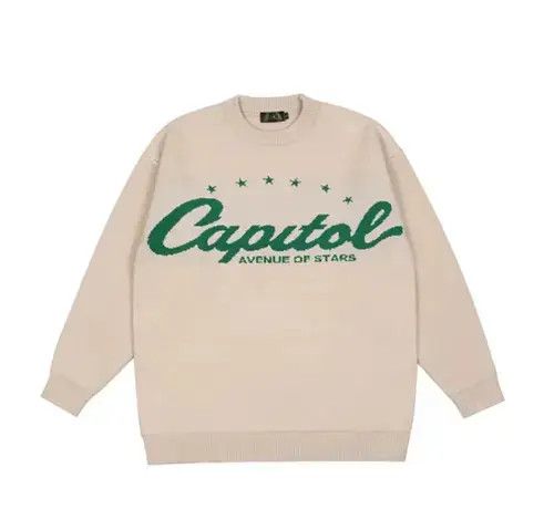 Other Capital Stars Graphic White Sweater Size US L / EU 52-54 / 3 - 1 Thumbnail