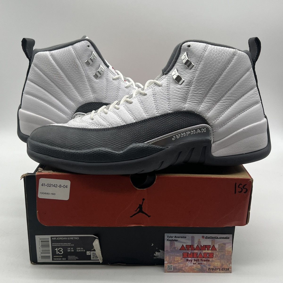 Jordan Brand Air Jordan 12 dark grey Size US 13 / EU 46 - 1 Thumbnail