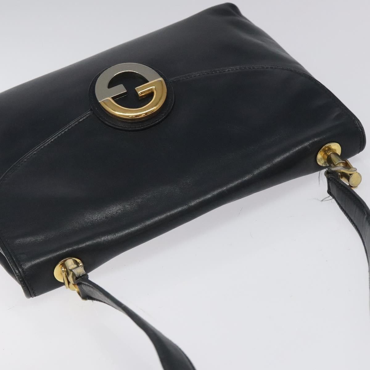 Gucci GUCCI Shoulder Bag Leather Navy Gold Size ONE SIZE - 6 Thumbnail