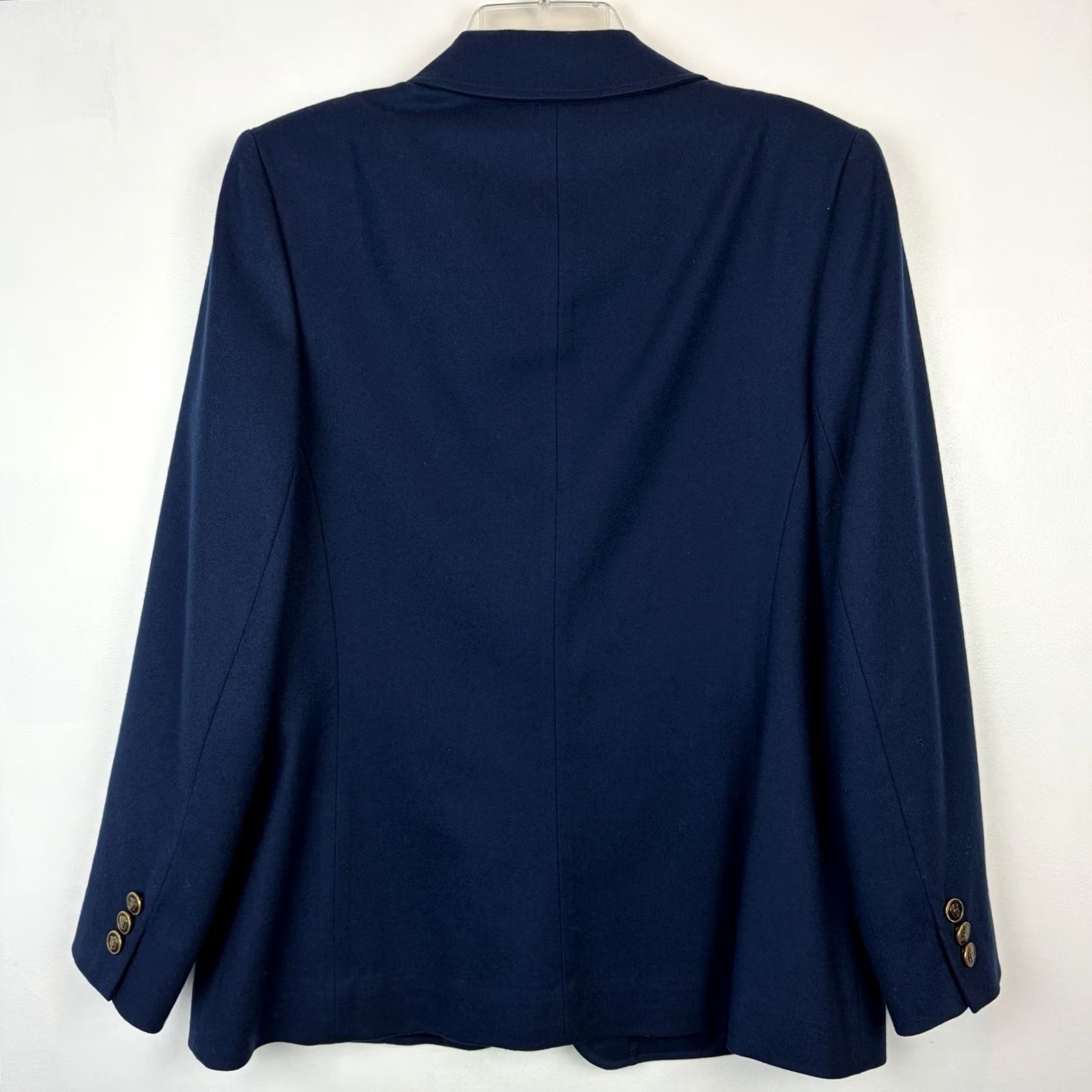 Pendleton VINTAGE Pendleton Wool Blazer Womens Skirt Suit Set Navy Blue Made USA Academia Jacket Skirt 2 Piece Wool 100% Plaid Size 36" / US 14 / IT 50 - 3 Thumbnail