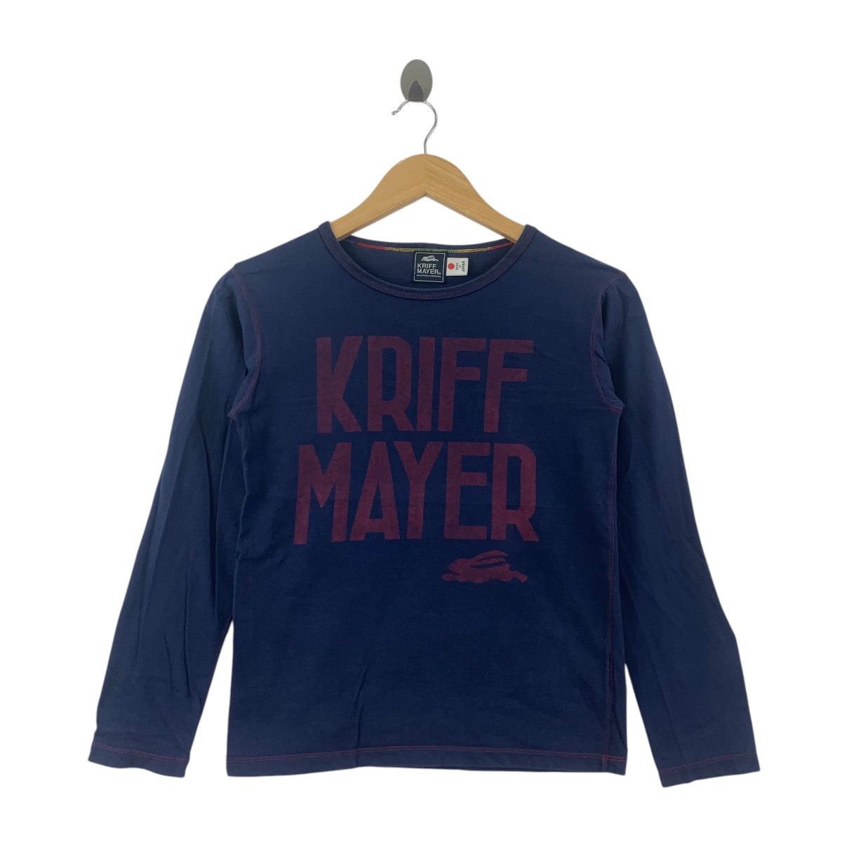 Vintage KRIFF MAYER Made In Japan Rabbit Tee Shirt Top Natural Dye Size L / US 10 / IT 46 - 1 Thumbnail