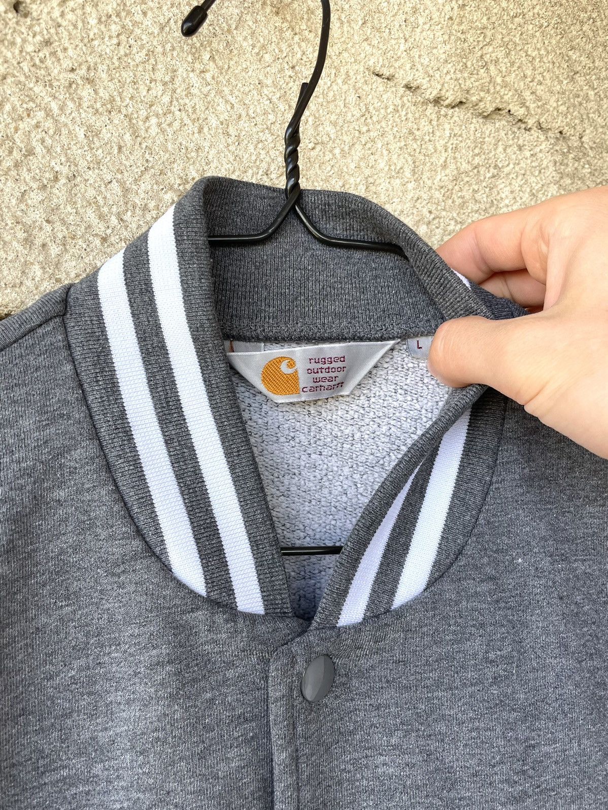 Carhartt Vintage Y2K Carhartt Cup Jacket Varsity Sweatshirt Hoodie Size US L / EU 52-54 / 3 - 4 Thumbnail
