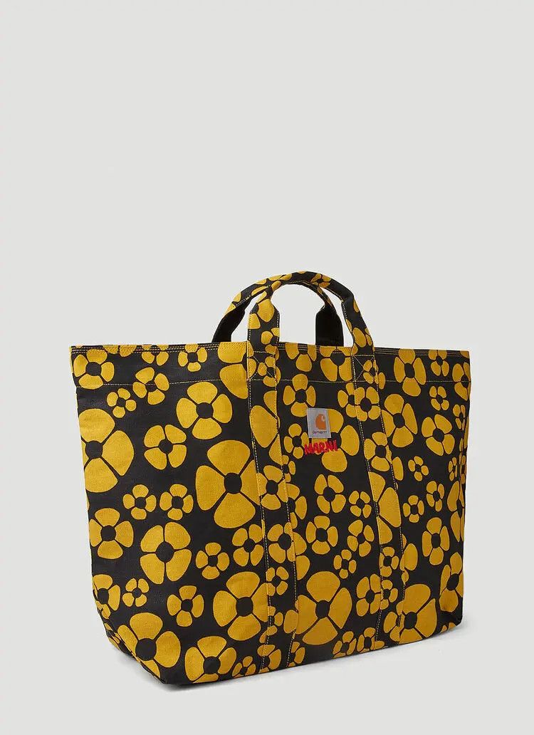 Carhartt Wip × Marni Marni x Carhartt Floral Print Tote SHMP0088U0 P4927 ZO266 Size ONE SIZE - 7 Thumbnail