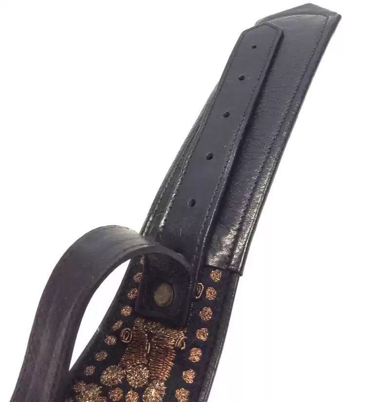 Dries Van Noten Dries van noten Heavy industry embroidery black belt- Size ONE SIZE - 5 Thumbnail