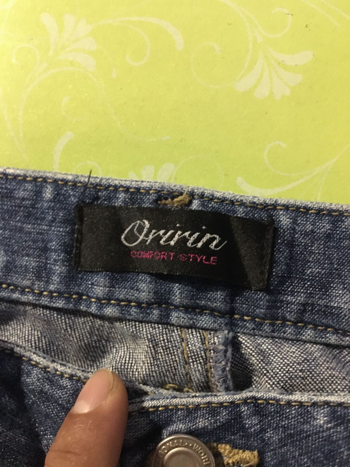 Japanese Brand Oririn jeans flare Size 31" - 1 Thumbnail