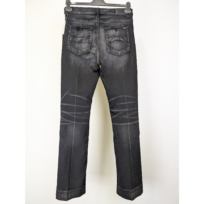 Amiri o1rshd1 Stacked Flare Jeans in Aged Black Size US 32 / EU 48 - 14 Thumbnail
