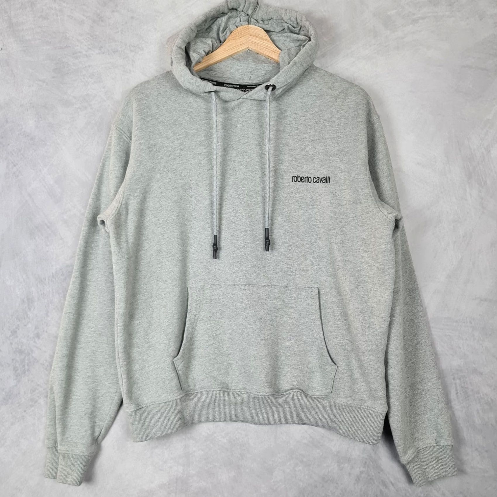Roberto Cavalli Roberto Cavalli Hoodie Mens Large Gray Snake Graphic Studded Sweatshirt Designer Size US L / EU 52-54 / 3 - 4 Thumbnail