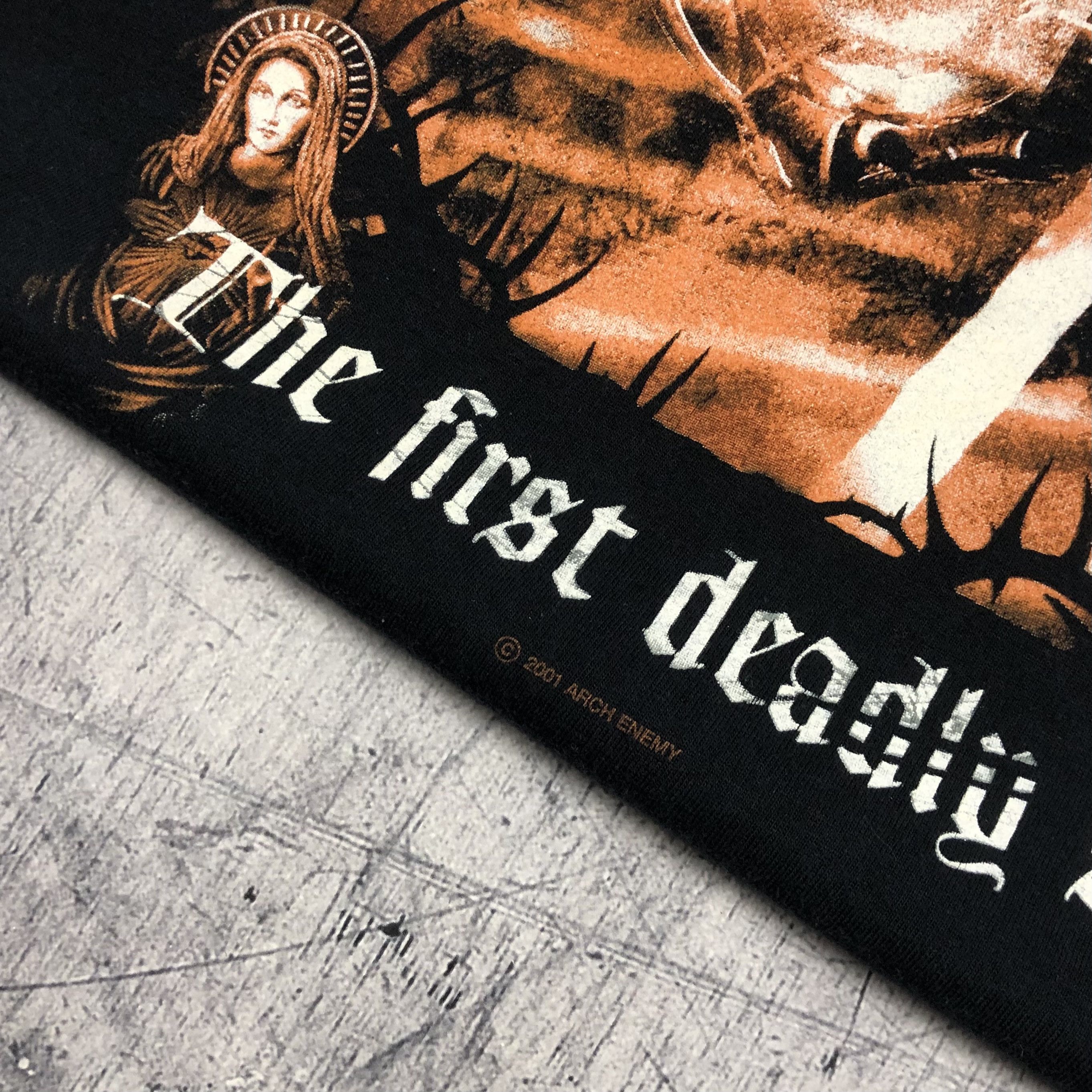 Band Tees 2001 Arch Enemy First Deadly Sin Vintage Longsleeve jesus Size US XL / EU 56 / 4 - 5 Thumbnail