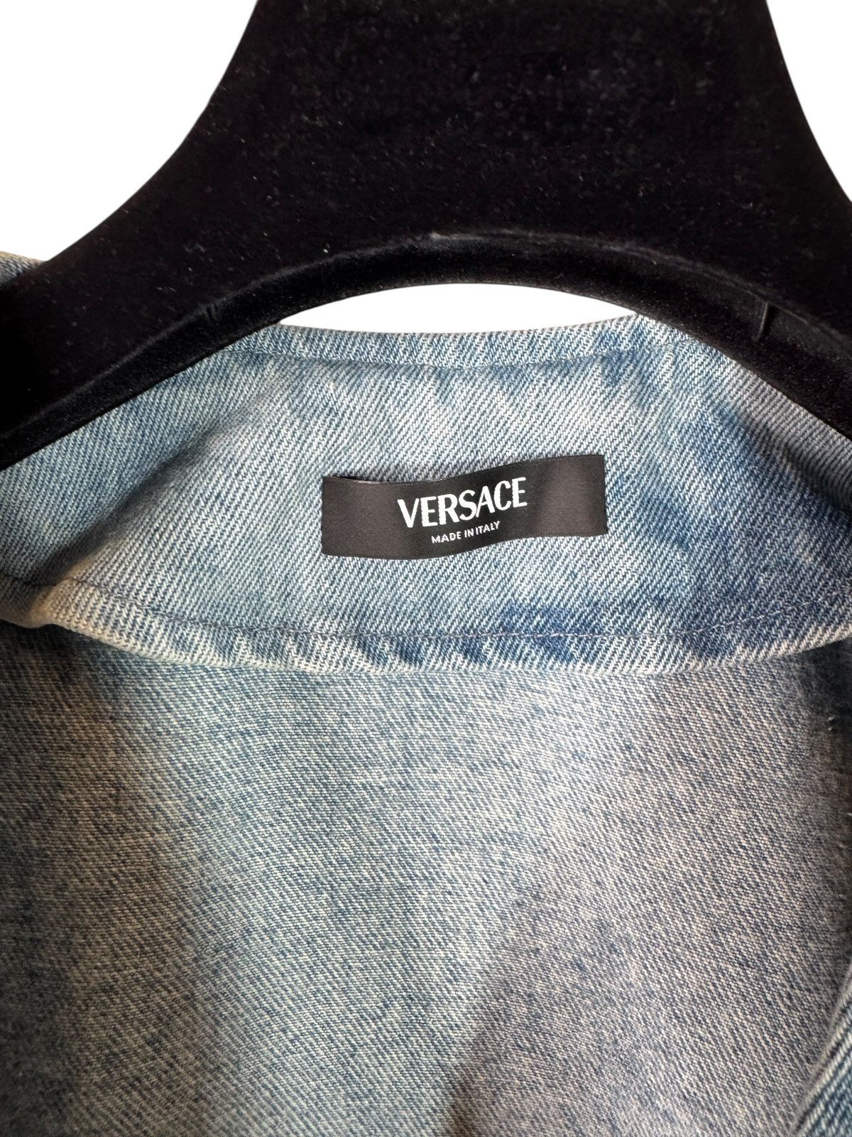 Versace Versace Men’s Denim Vest with Medusa Details Size 48 Size US M / EU 48-50 / 2 - 3 Thumbnail