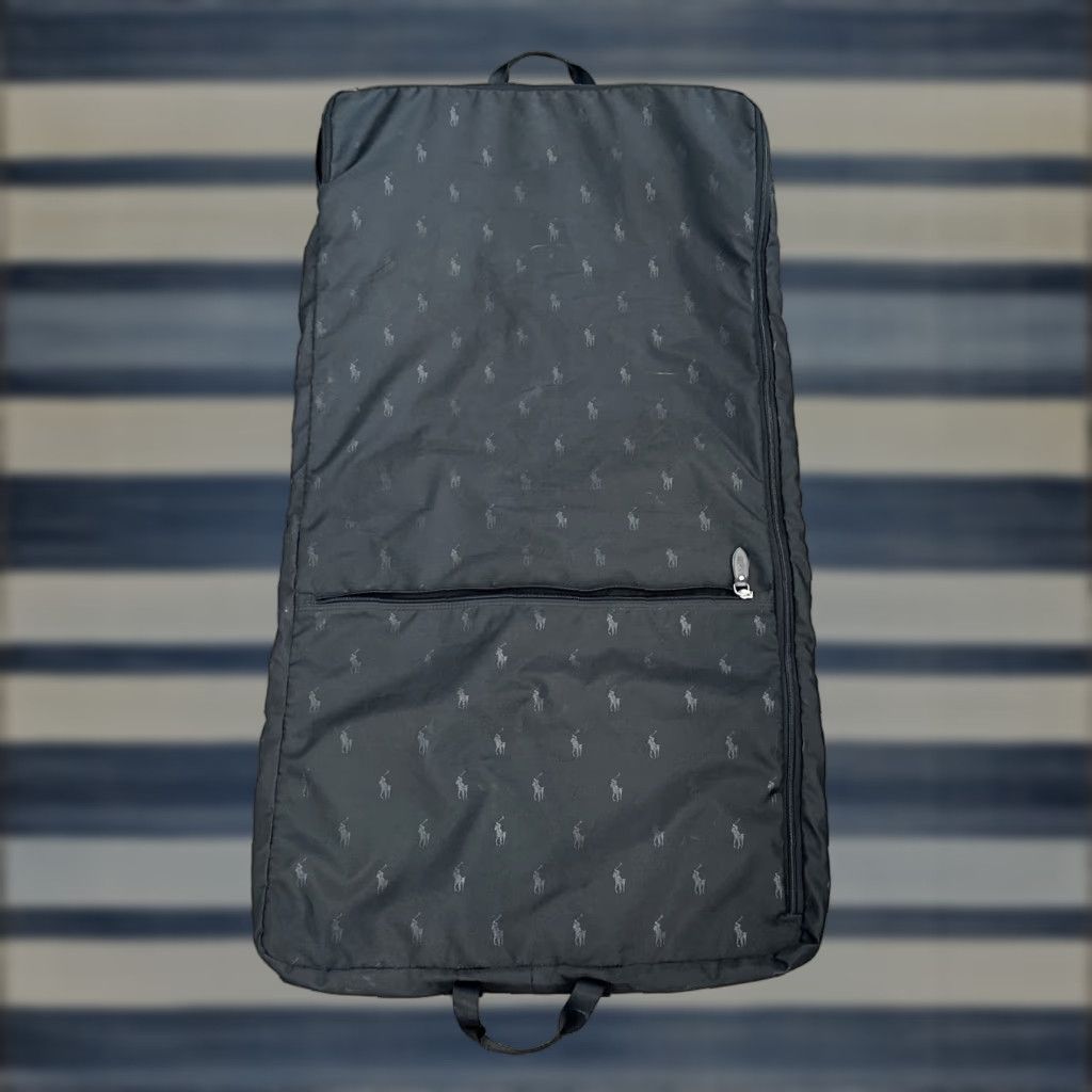 Polo Ralph Lauren VINTAGE Polo Ralph Lauren Garment Bag Small Pony All Over Print Black Men Small Garment Bag 90s Streetwear Preppy Mens Size US S / EU 44-46 / 1 - 1 Thumbnail