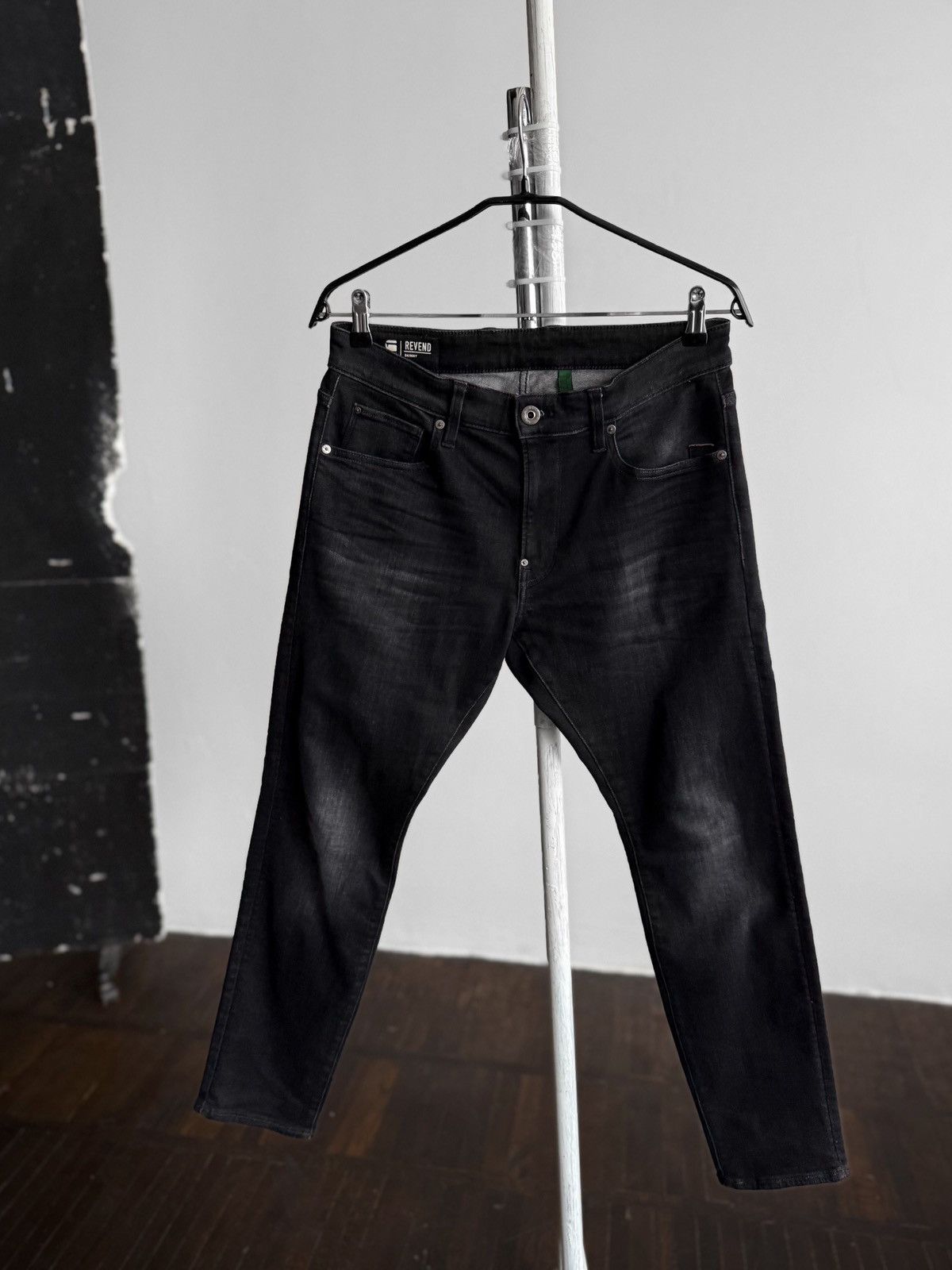 G-Star G-Star Raw Revend Skinny Mens Black Jeans Stretch Denim Slim Size US 31 - 3 Thumbnail