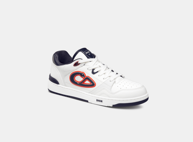 Dior × Kaws o1w1db10426 3SN318 Low-Top Sneakers in White/Navy Blue Size US 9 / EU 42 - 2 Thumbnail
