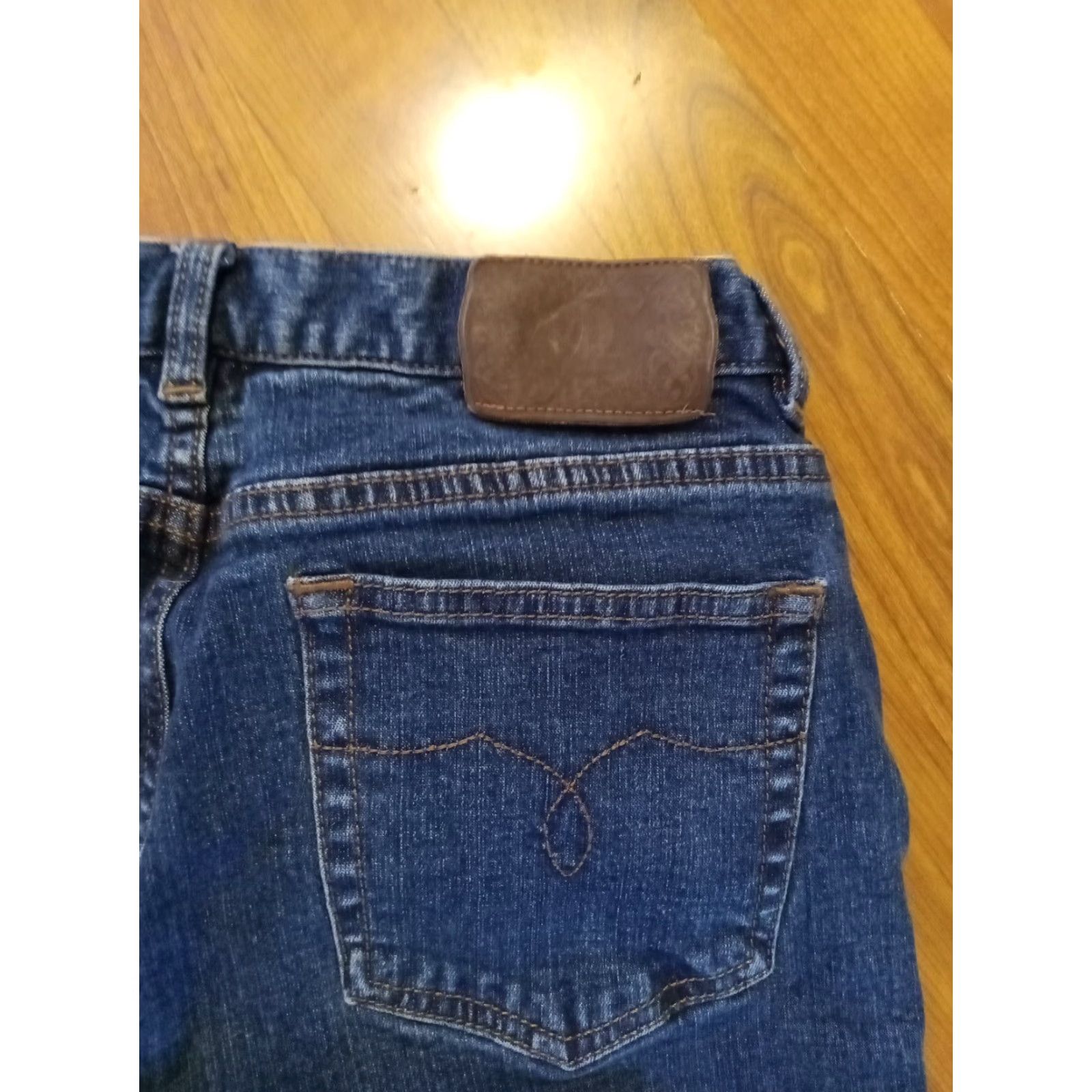 Vintage Premium Jeans WOMEN Jeans 4P 26" Inseam Blue Cotton Blend Denim Straight 5 Pocket Button Zip Mid Rise Easy Care Vintage: No (if allowed) Size 27" / US 4 / IT 40 - 6 Thumbnail