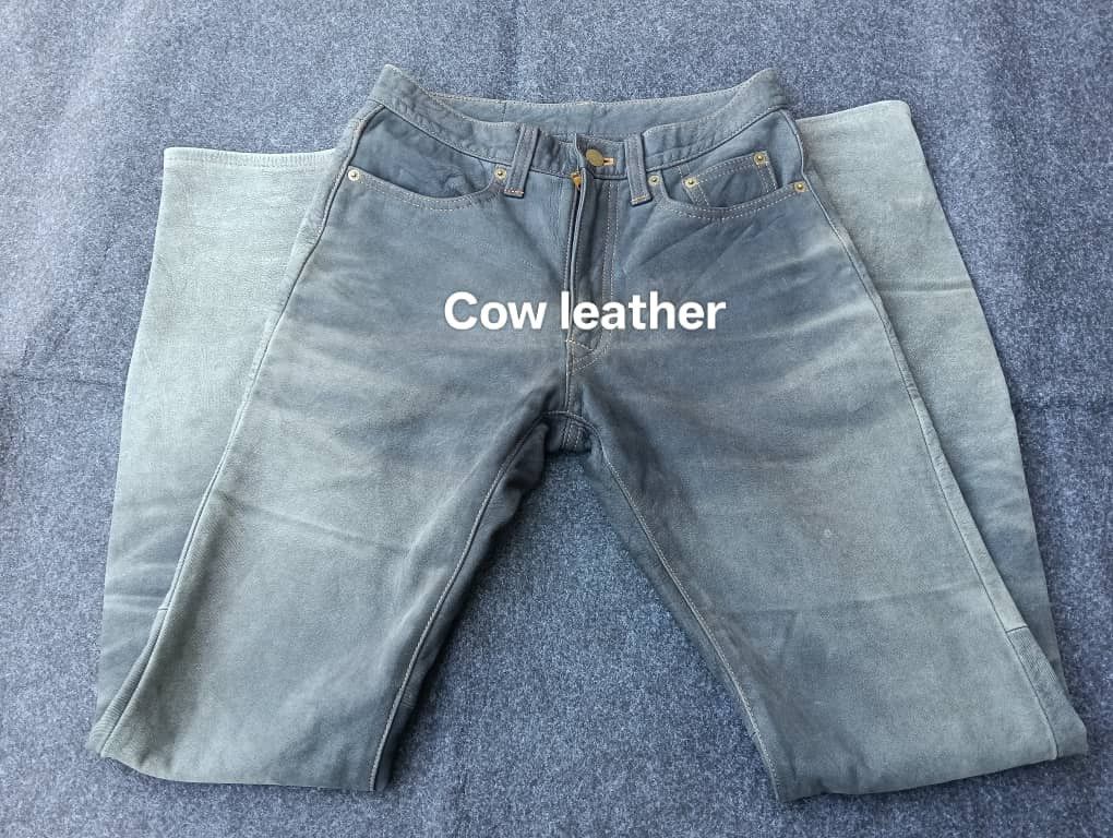 Japanese Brand KUSHITANI EXPLORER Genuine Cow Hide Leather Motorcycle Jeans Size US 28 / EU 44 - 12 Thumbnail