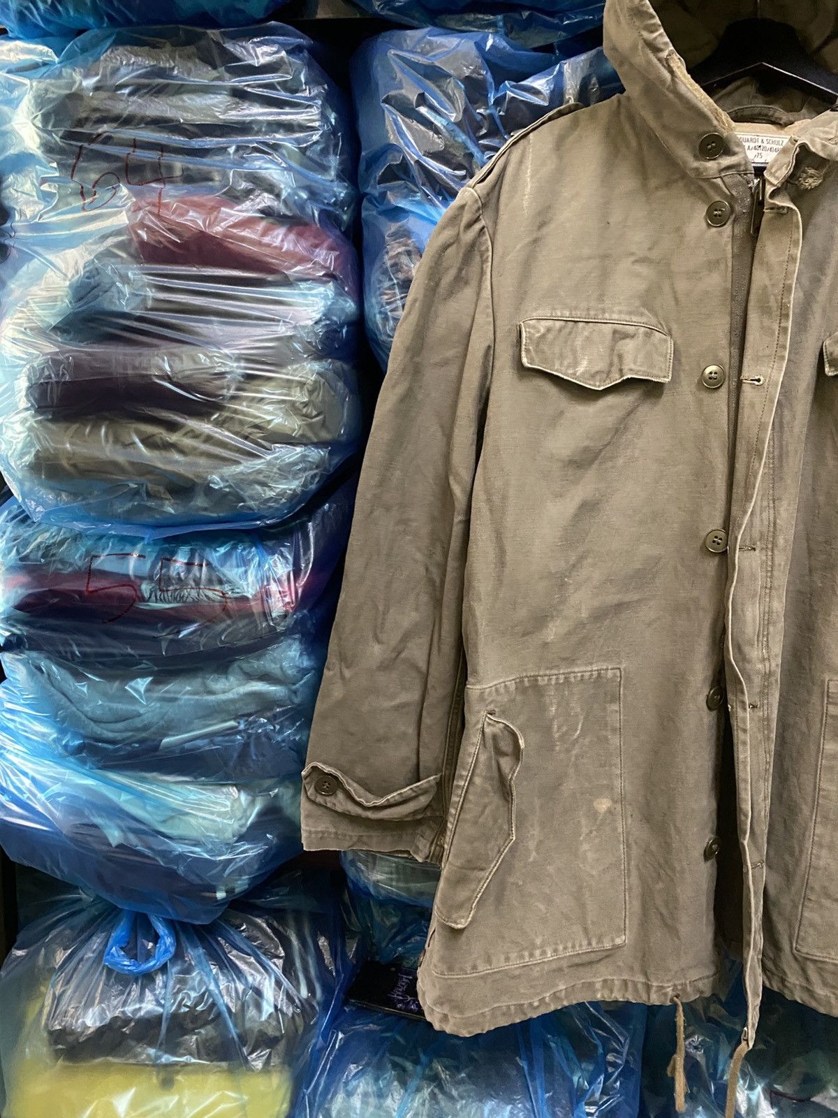 Other Vintage 70s Marquardt & Schulz Military Hooded Field Jacket Size US M / EU 48-50 / 2 - 5 Thumbnail