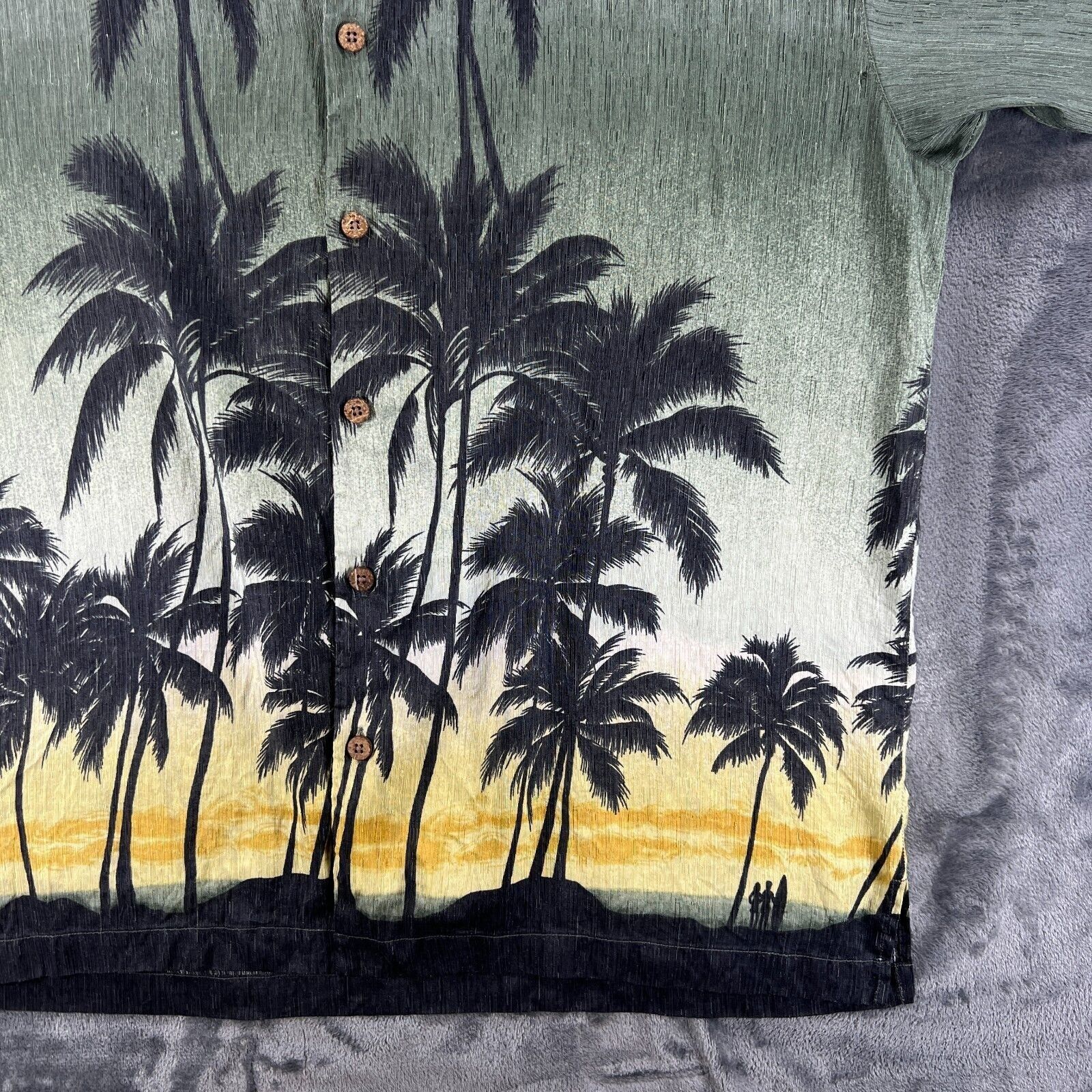 Tommy Bahama Tommy Bahama Men L Silk Linen Palm Trees Beach Summer Night Size US L / EU 52-54 / 3 - 13 Thumbnail