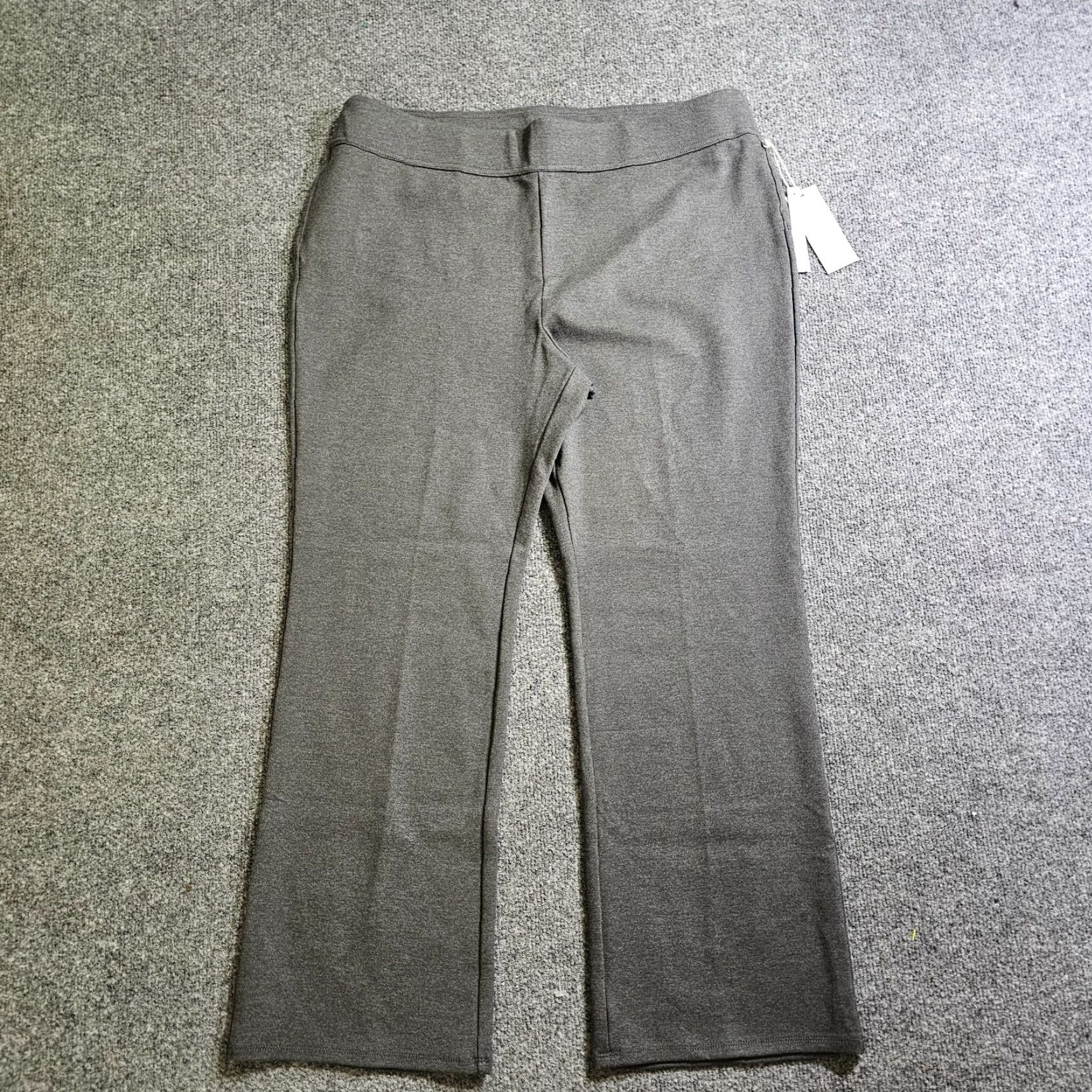 Soft Surroundings Soft Surroundings Pants Womens Gray XL Petite Ponte Knit Stretch Pull On Casual Size 40" / US 18 - 2 Thumbnail