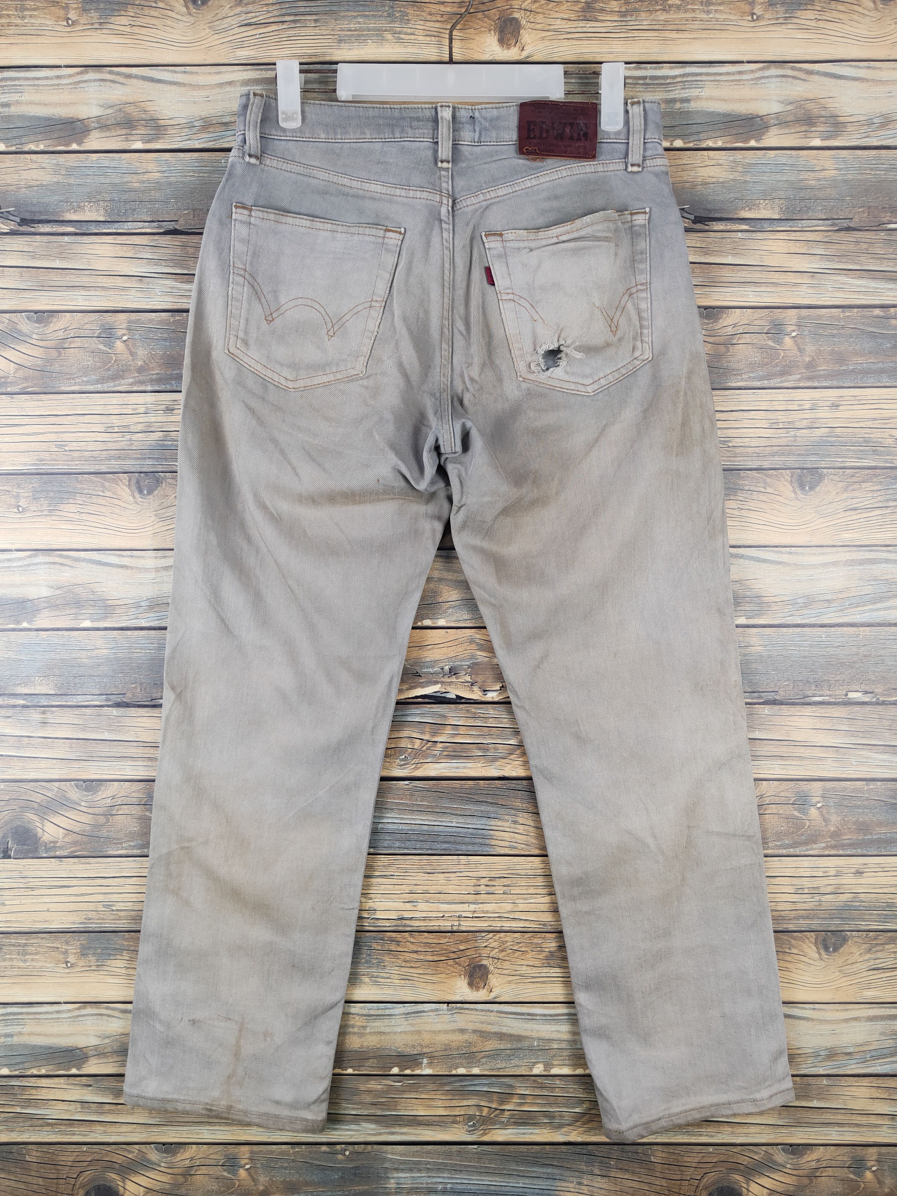 Edwin Edwin 12oz stretch denim Faded Distressed Soft Jeans #W1424 Size US 29 - 7 Thumbnail