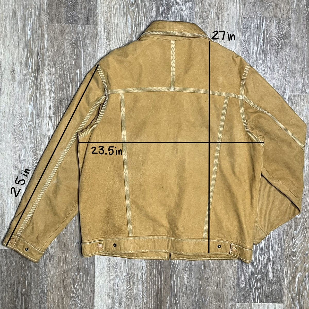 Timberland × Vintage 2000s timberland leather jacket Size US M / EU 48-50 / 2 - 2 Thumbnail