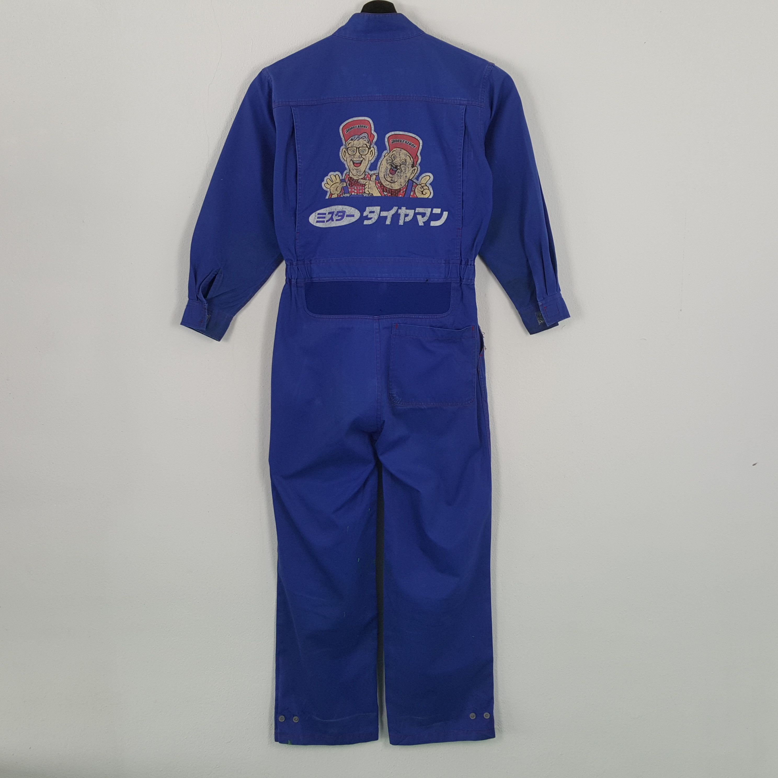 Vintage BRIDGESTONE Motorsports Workwear Style Coverall Jacket Size US S / EU 44-46 / 1 - 1 Thumbnail