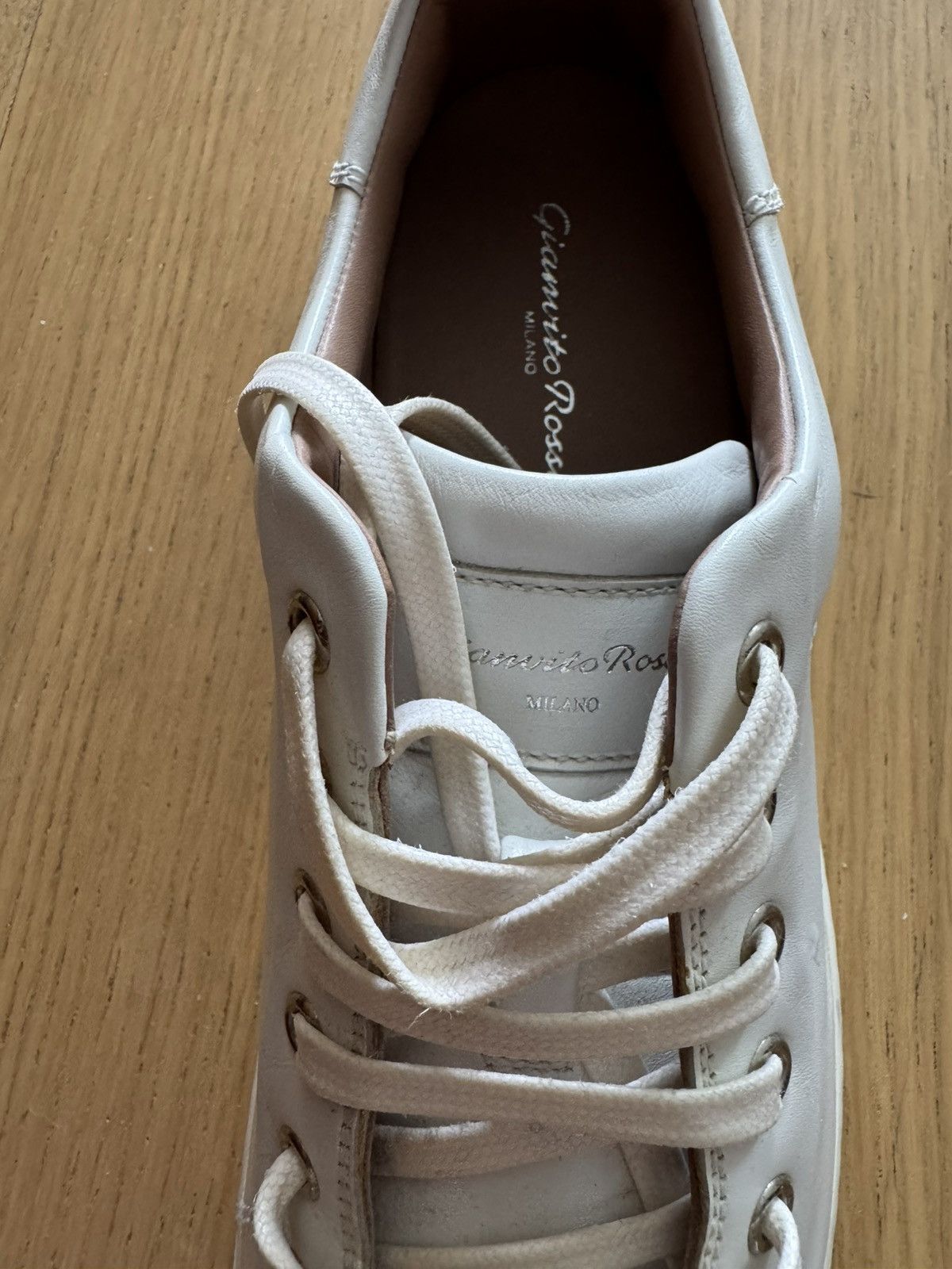 Gianvito Rossi White leather sneakers Size US 7 / EU 40 - 5 Thumbnail