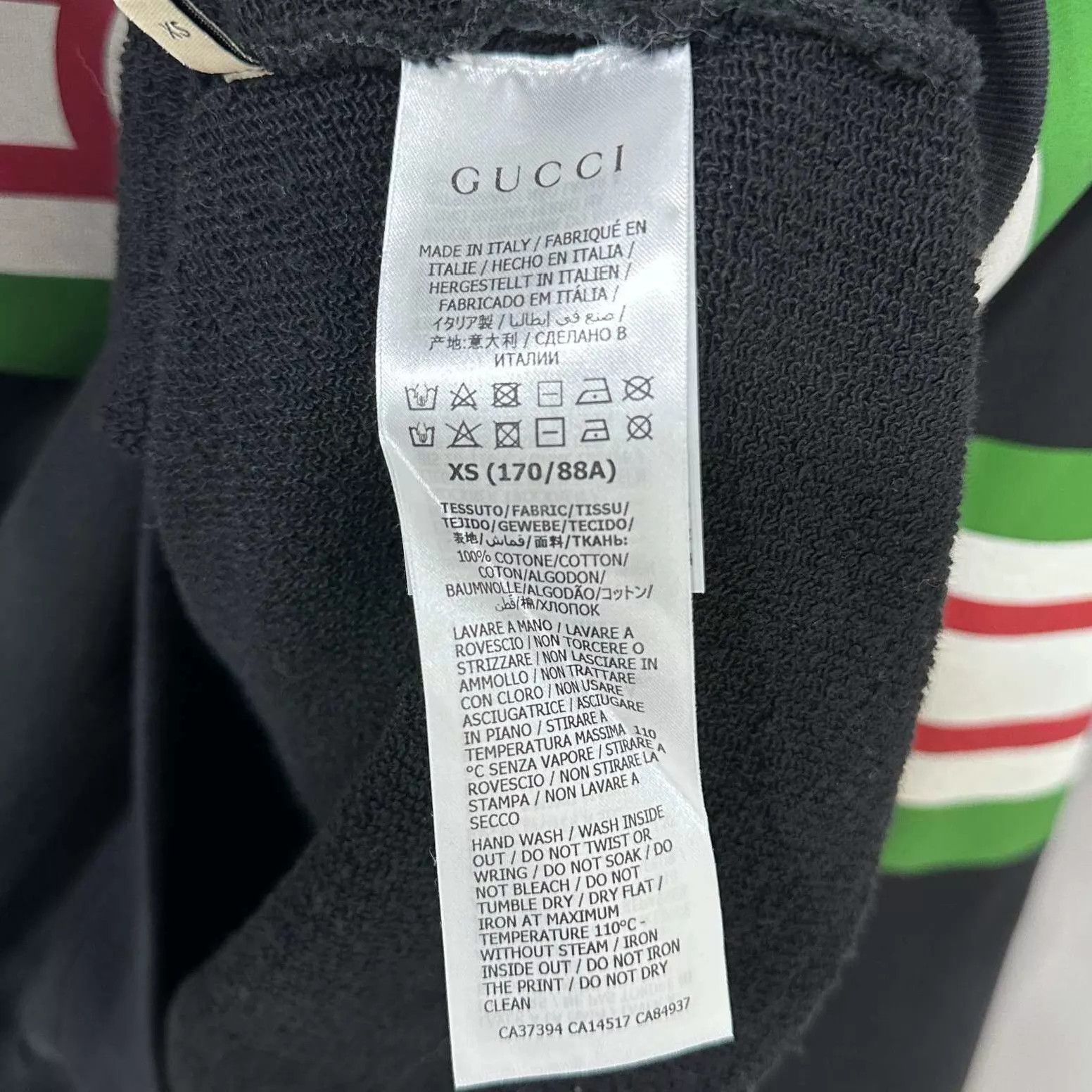 Gucci Gucci Logo Hooded Sweatshirt XS Size US XS / EU 42 / 0 - 5 Thumbnail
