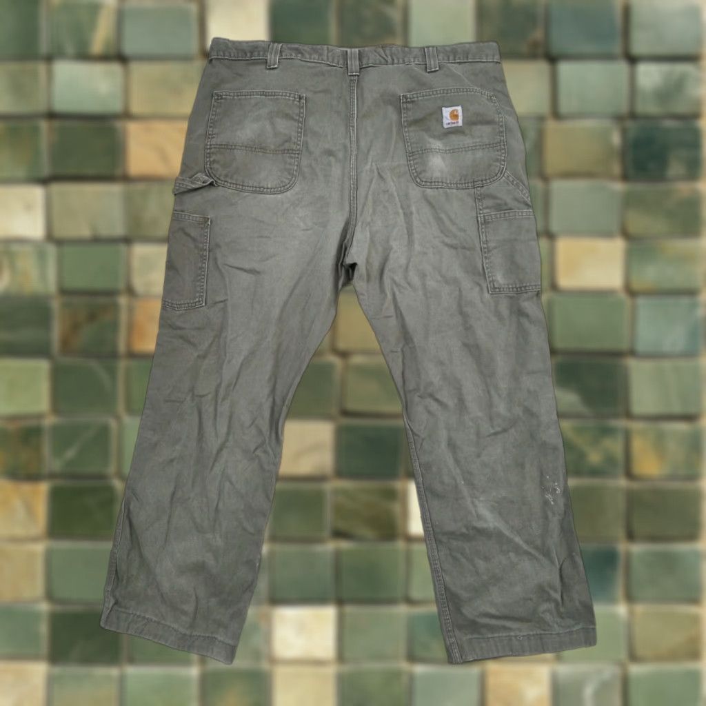 Carhartt Carhartt Pants Carpenter Relaxed Olive Green Cotton 40x30 Mens Workwear B324-ARG Straight Leg Size US 40 / EU 56 - 1 Thumbnail