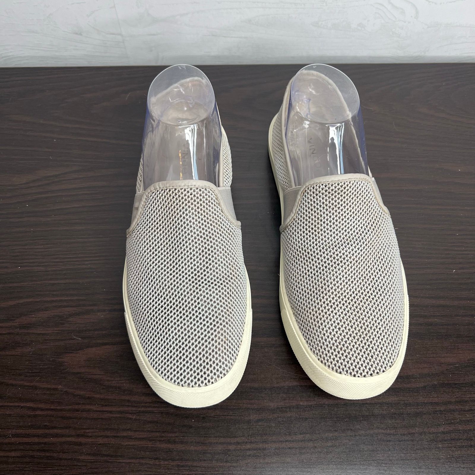 Vince Vince Blair gray leather perforated slip on sneakers Size 8 Size US 8 / IT 38 - 2 Thumbnail