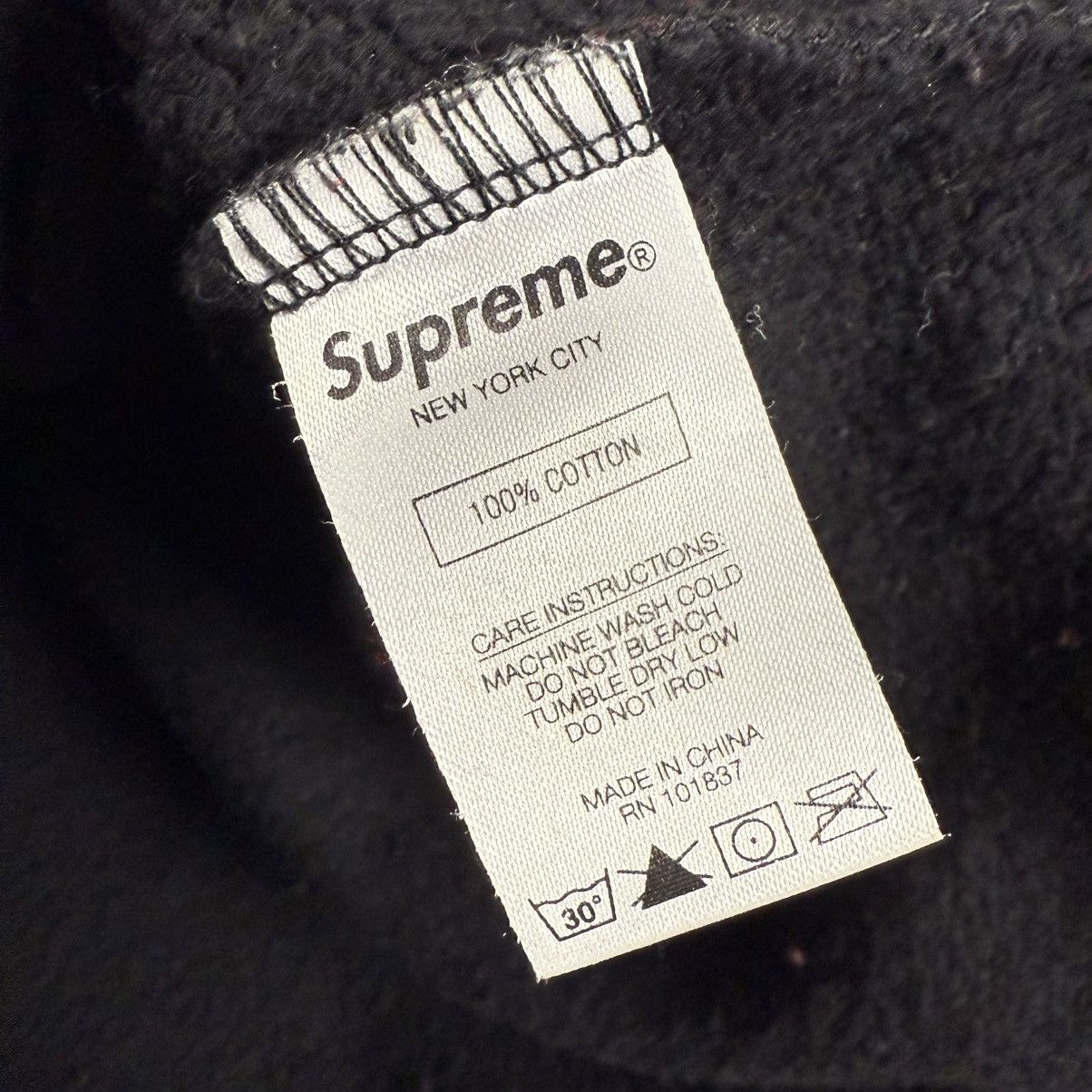Supreme Supreme FW/19 Piping ‘Black’ Crewneck Size US XL / EU 56 / 4 - 7 Thumbnail
