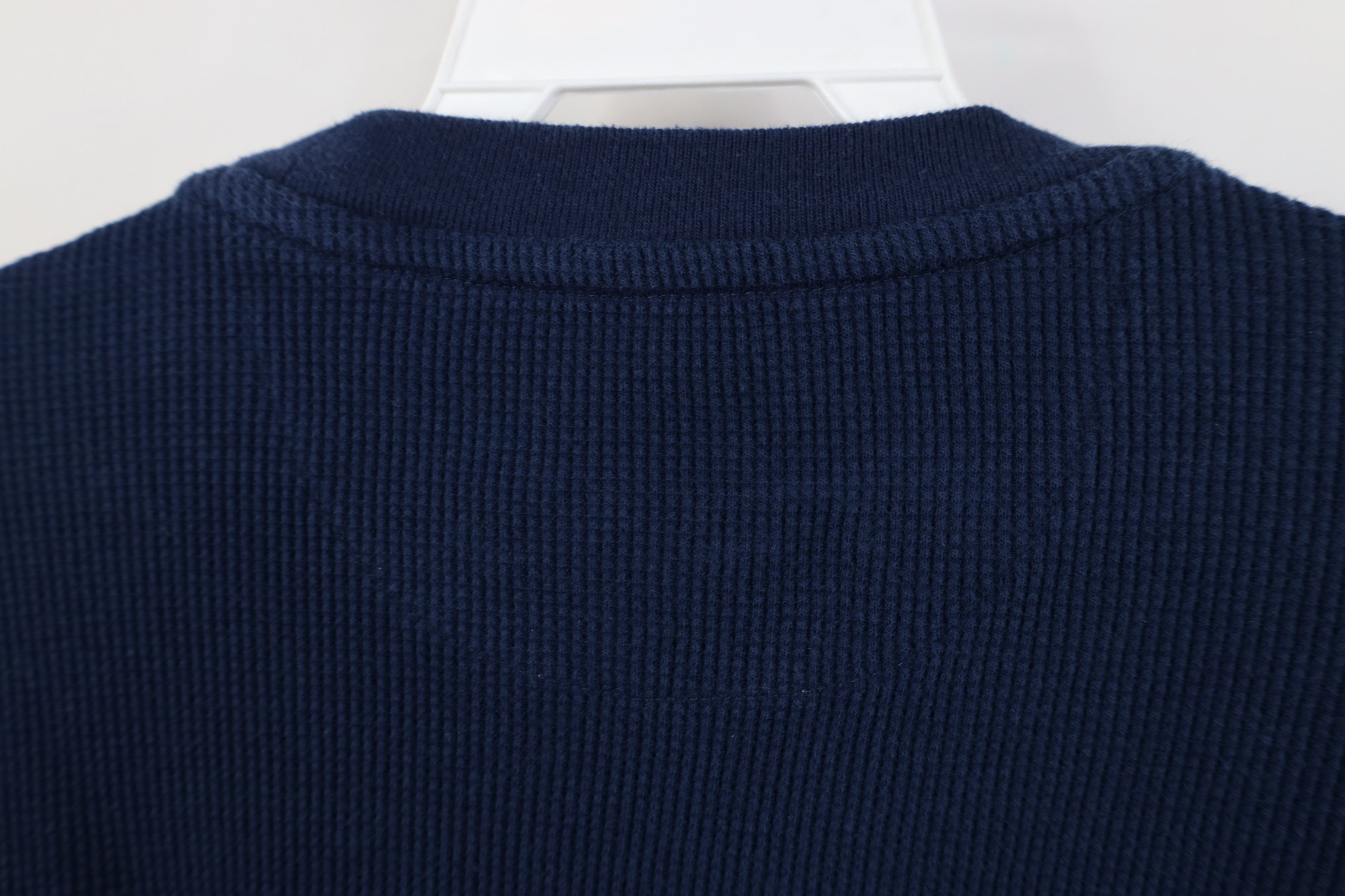 Adidas Vintage Adidas Basketball Thermal Waffle Knit T-Shirt Blue Size US XL / EU 56 / 4 - 10 Thumbnail