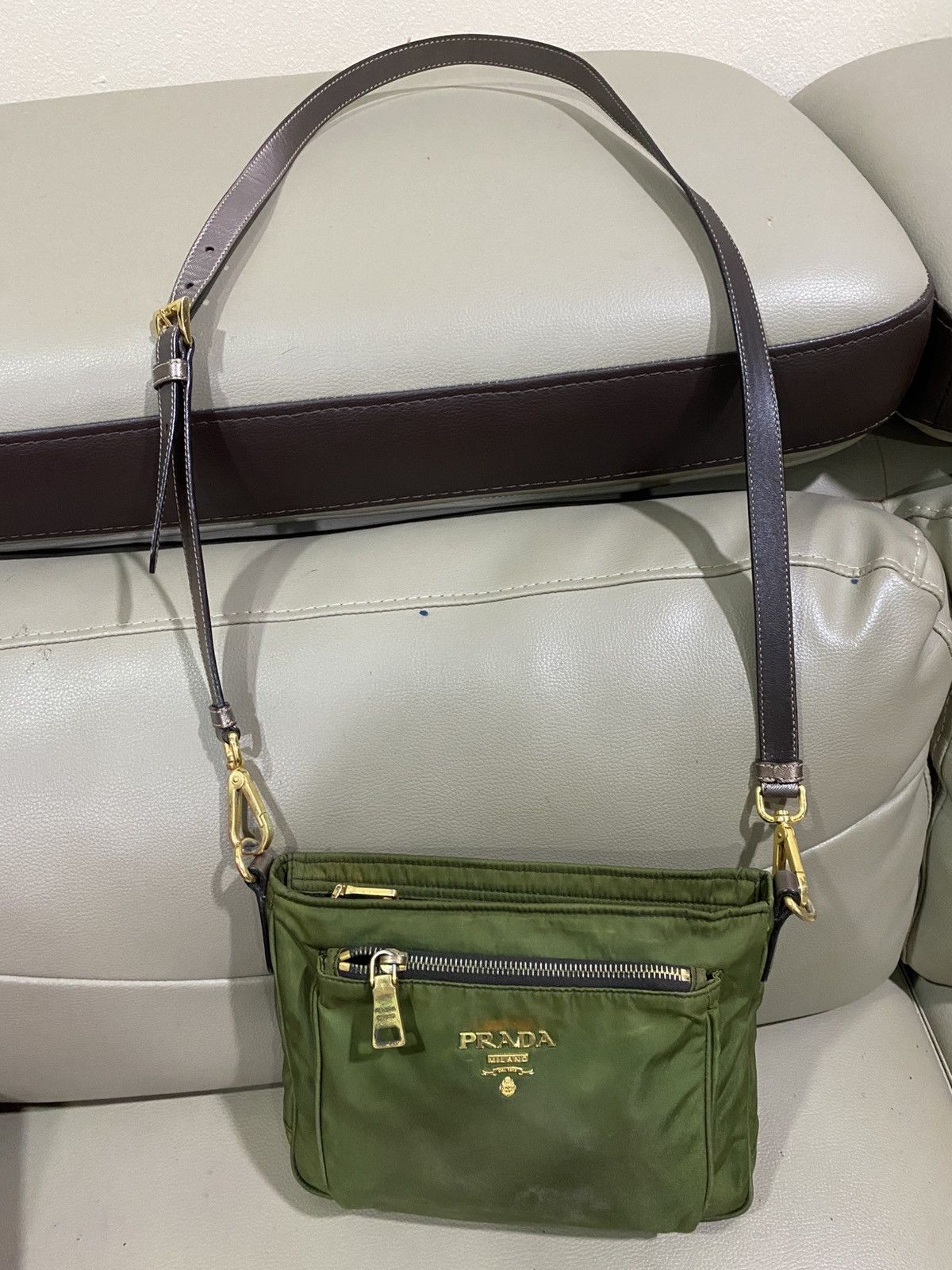 Prada Authentic Prada Tessuto Bruciato Shoulder Bag Size ONE SIZE - 21 Thumbnail