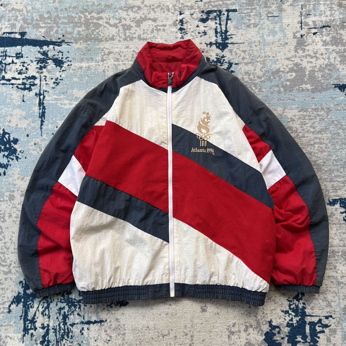 Starter × USA Olympics × Vintage Vintage Sun Faded Atlanta 1996 Olympic Games Starter Jacket Size US XL / EU 56 / 4 - 9 Thumbnail