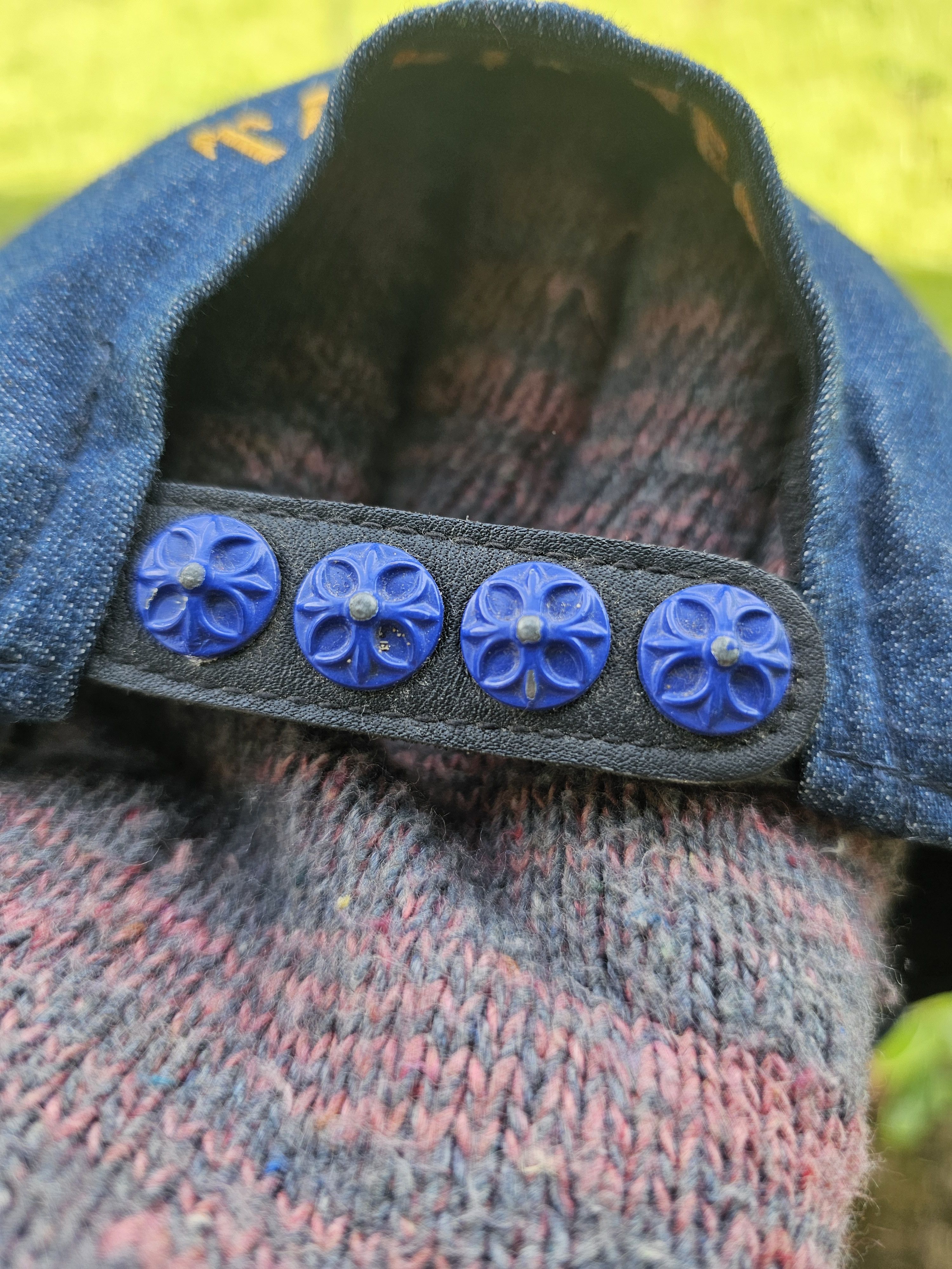 Japanese Brand Takigrew Denim A Frame Cap Size ONE SIZE - 4 Thumbnail