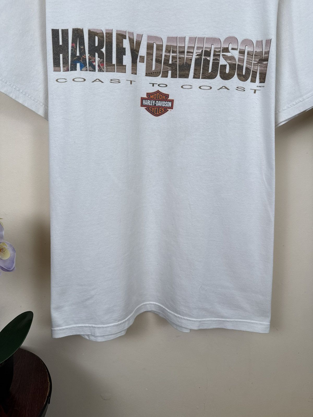 Harley Davidson Vintage Harley Davidson T shirt Biker USA White L Streetwear Size US XL / EU 56 / 4 - 8 Thumbnail
