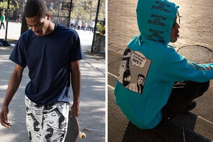 Supreme × Thrasher SS 2017 “Why Doesn’t My Boyfriend Skate” Comic Graphic Pants Size US 32 / EU 48 - 5 Thumbnail