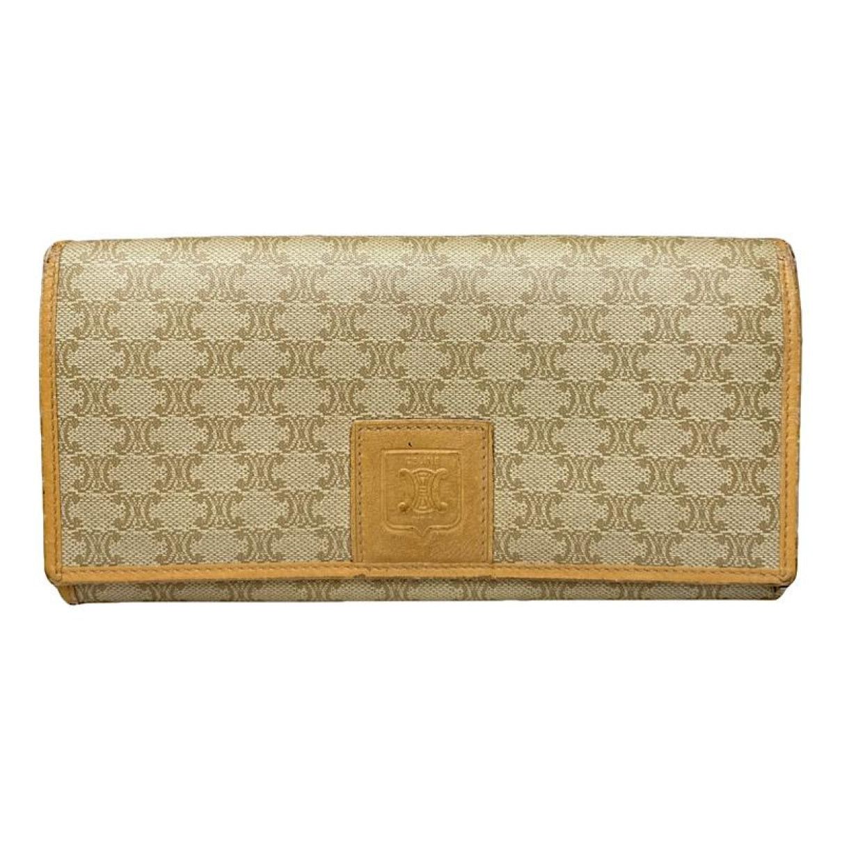 Celine Triomphe Beige Leather Wallet Size ONE SIZE - 1 Thumbnail