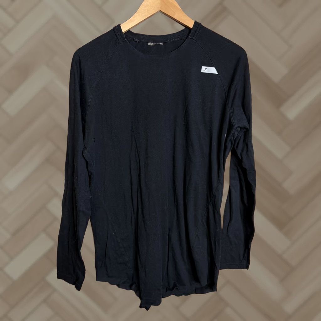 Gymshark Gymshark Long Sleeve Casual Shirt Men's L Black Size US L / EU 52-54 / 3 - 1 Thumbnail