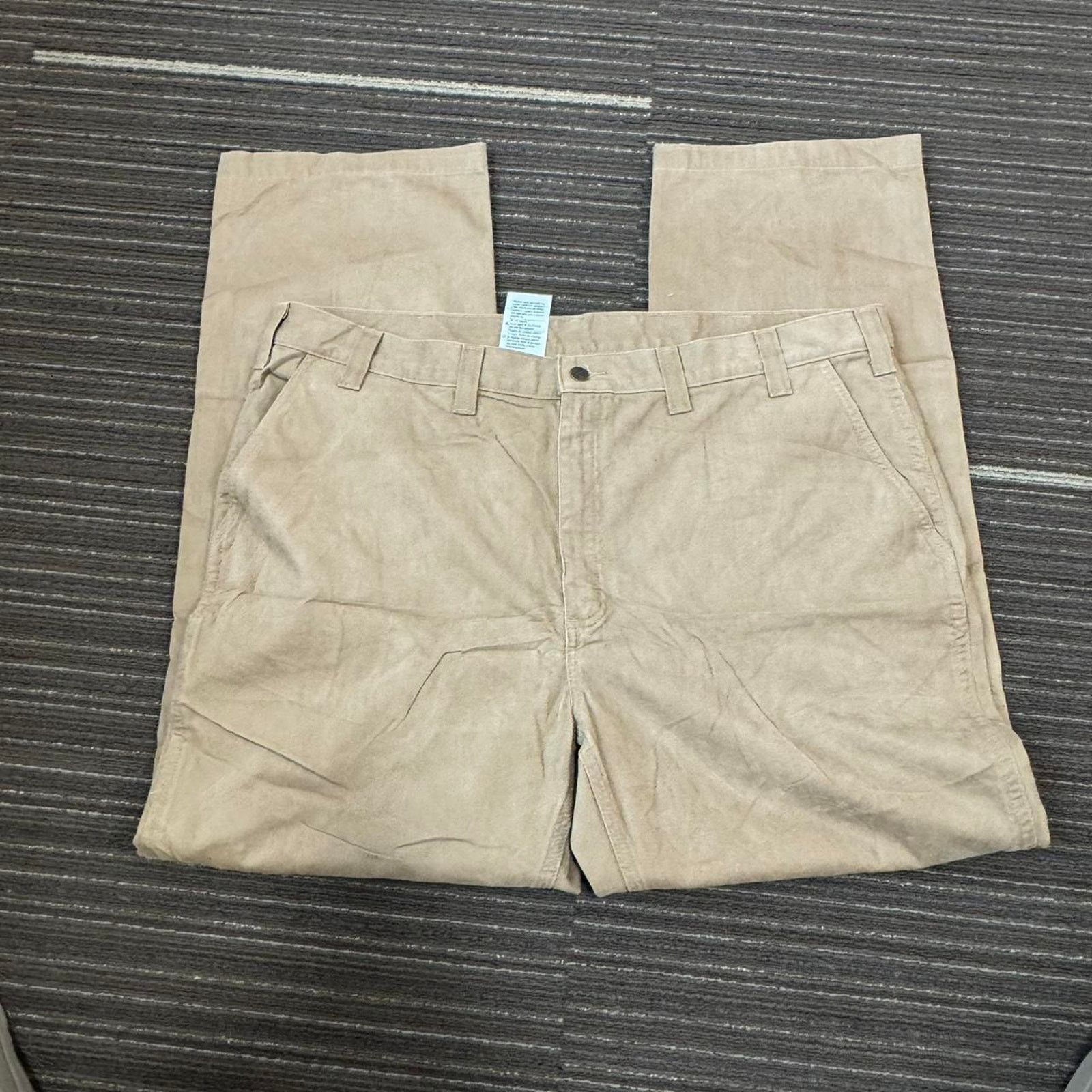 Carhartt Tan baggy Carhartt straight leg workwear casual trousers Size US 44 / EU 60 - 4 Thumbnail