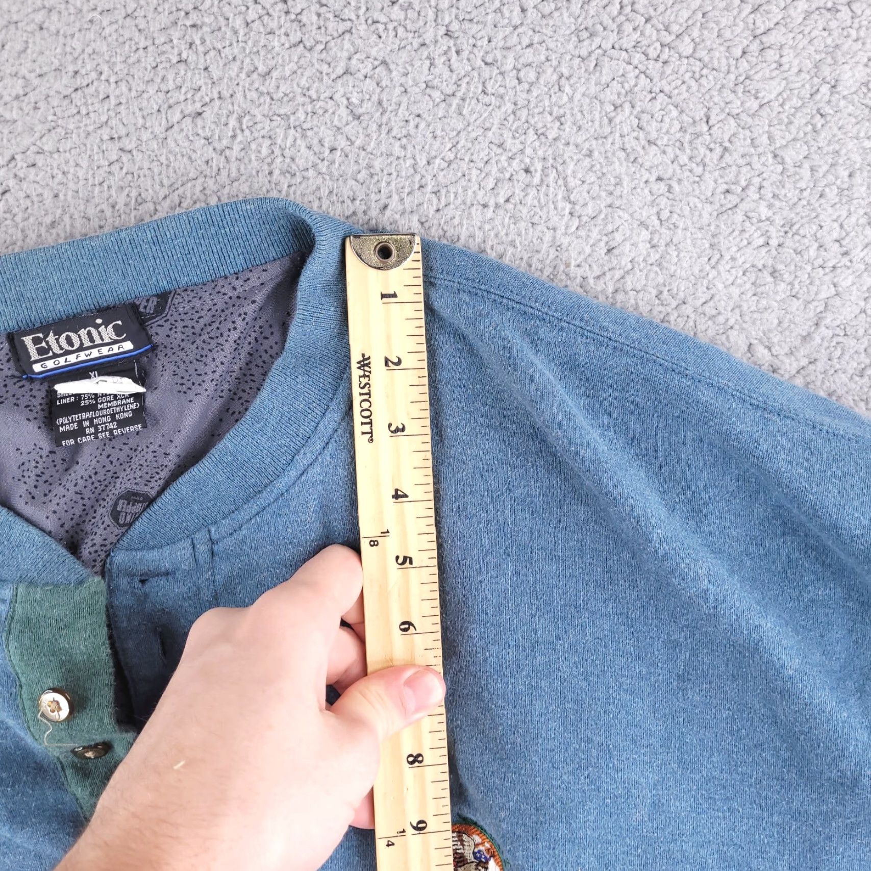 Vintage VINTAGE Etonic Sweatshirt Mens XL Blue Windstopper Windbreaker Gore Golf Size US XL / EU 56 / 4 - 7 Thumbnail