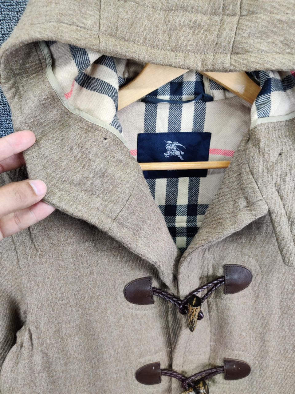 Burberry Burberry London Nova Check Wool Duffle Coat Jacket Size US S / EU 44-46 / 1 - 8 Thumbnail