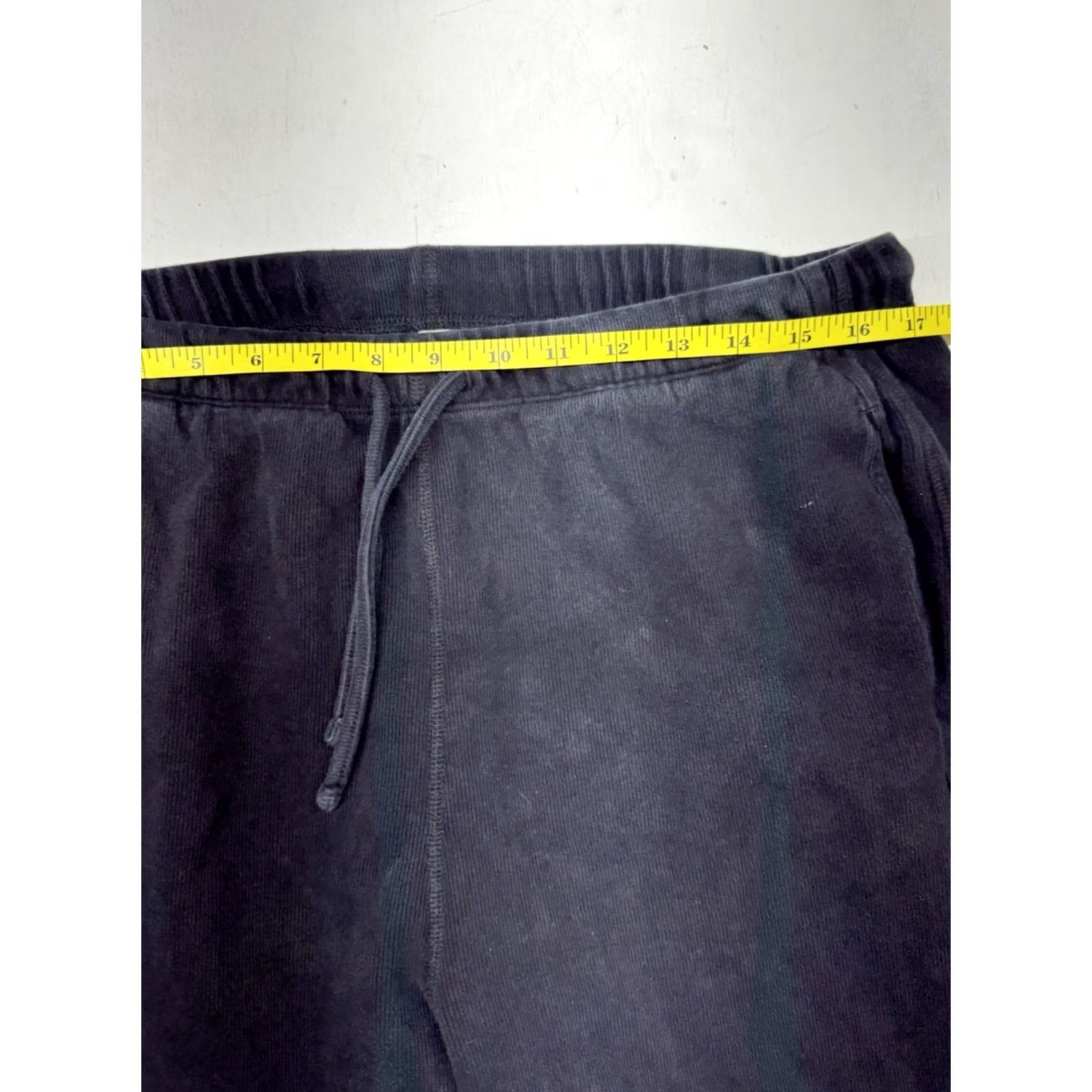 Kotn KOTN Women's Sweatpants XXL Black Wide-Leg Drawstring Baggy 100% Egyptian Cotton Relaxed Fit Wide Leg Pockets Casual Travel Size 40" / US 18 - 4 Thumbnail